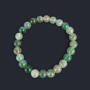 Green Aventurine Gemstone Bead Bracelet 8mm